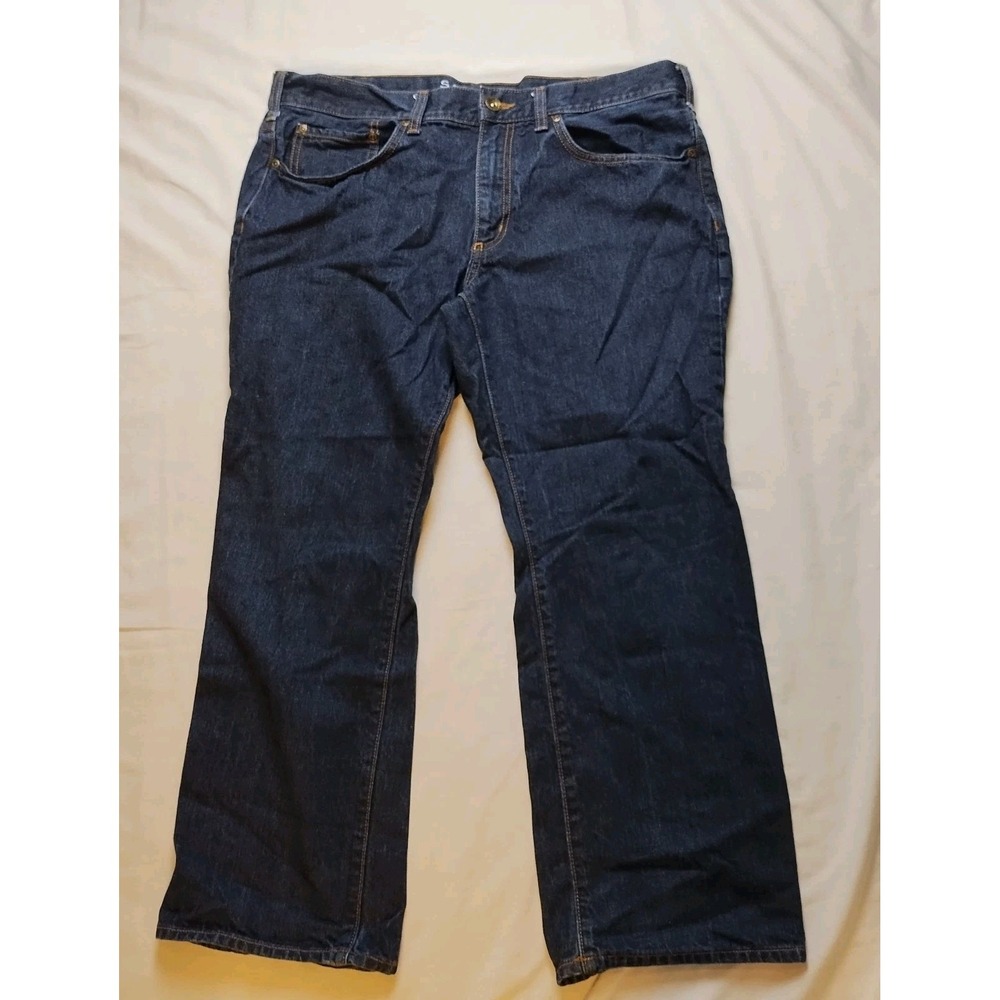 Sonoma Jeans Men's 39x27.5 (Tag 38x29) Straight Stretch Blue Denim Pants